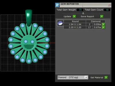 Sun flower pendant  3D print model