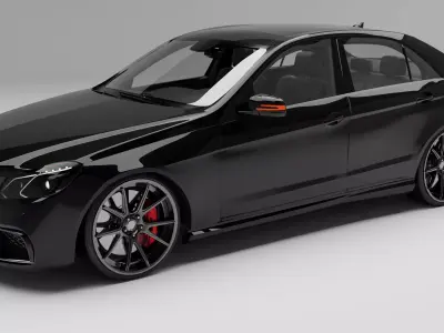 Mercedes-benz-e63 With Interior 3D model