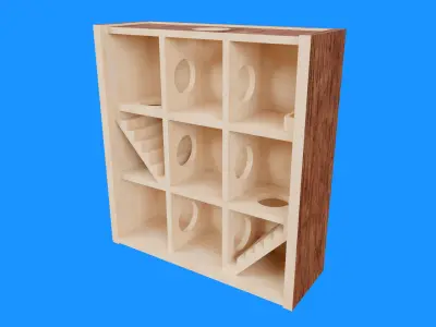 Hamster Game Maze Low-poly 3D model