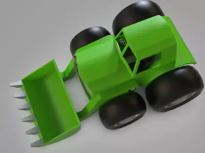 Track Game  Low-poly 3D model