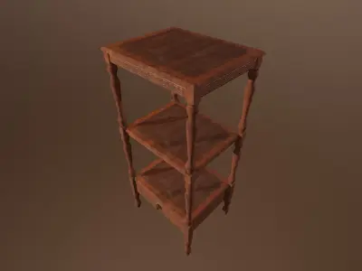 Antique table -PBR Game Ready model Low-poly 3D model