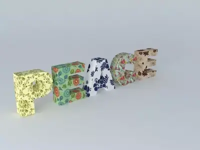 Peace sculpture Free 3D model