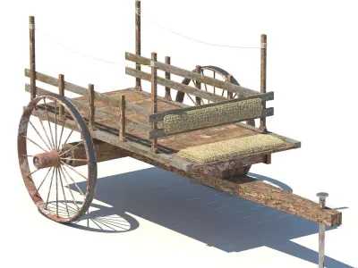 Farm Cart 3D model