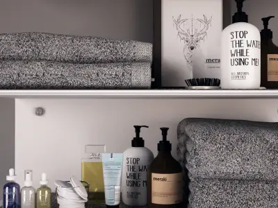 Cosmetic Set 01 3D model