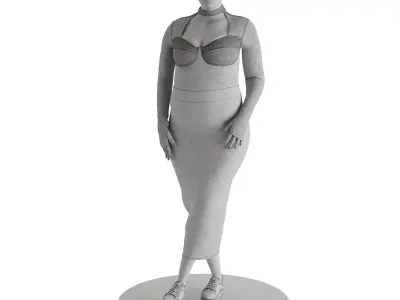 RBK Cardio B Dress Mannequin 3D model