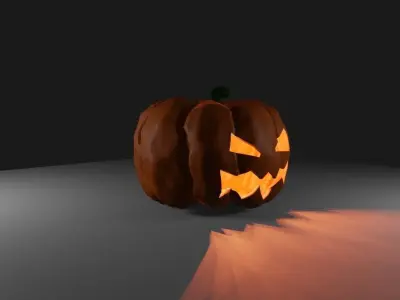 Pumpkin Head Halloween High Poly - Cabeca Abobora 3D model