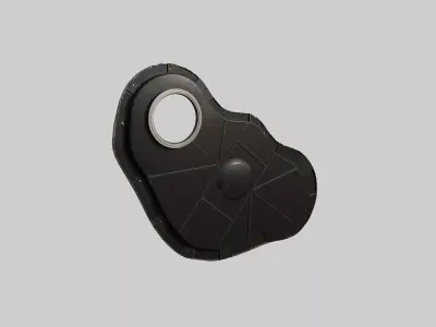 Engine Timing Case Housing Cover Low-poly 3D model