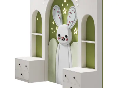 Kids wall panell 7 3D model