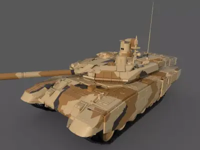 Game-Ready T-90SM Military Tank 3D model