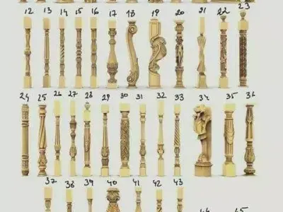 Baluster 3d stl models  Free 3D model