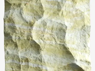 268-RockPanel piece of rock 3D model