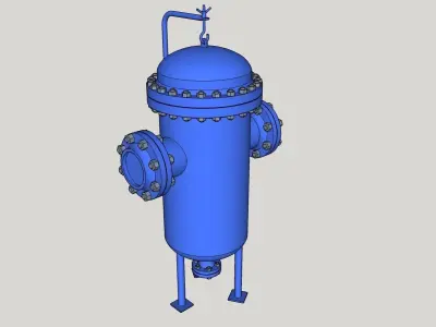  Water purification Filter scale model 3D print model