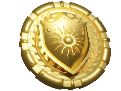 Medallion Sun Wreath  3D model