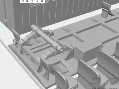 Tractor trailer people 3D print model
