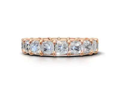 Diamond Ring Luxury Wedding 3D Model  Elegant Jewelry Design 3D model