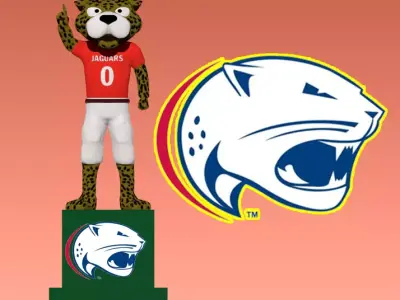 NCAA - South Alabama Jaguars mascot statue - 3d Print 3D print model