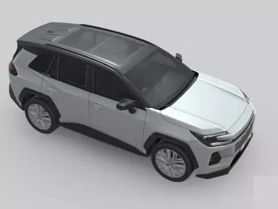 Toyota RAV4 2026 Low-poly 3D model