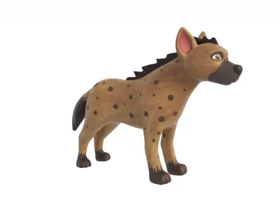 Cartoon Hyena 3D model