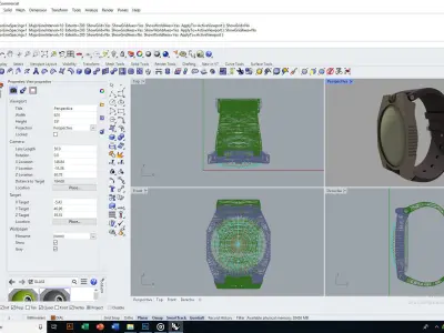 Complex Rotary Watch 3D model