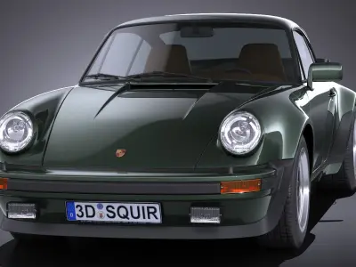 Porsche 911 930 Turbo 1975 VRAY 3D model