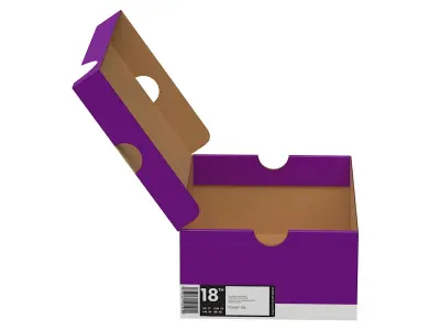 Nike Shoe Box PBR 13 Low-poly 3D model