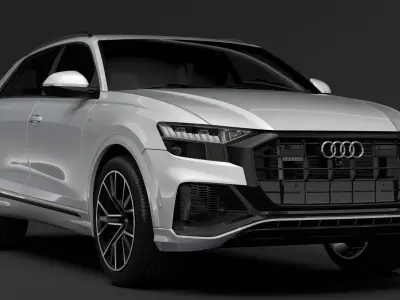 Audi Q8 55 TFSI quattro S line 2020 3D model