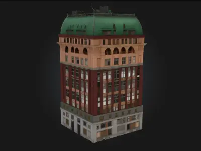 Dominion Building Model  Authority Cast in Stone and Steel 3D model