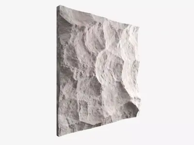 428-RockPanel sandstone wall art 3D model