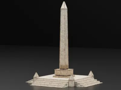 Egyptian obelisk Low-poly 3D model