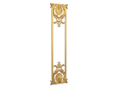 Plaster decorative frame 3d model 015 3D model