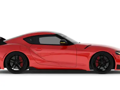 Toyota Supra MK5 with interior 3D model