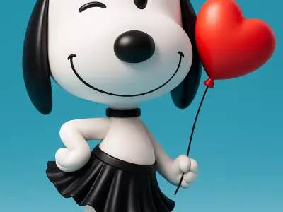 Snoopy Love 3D print model