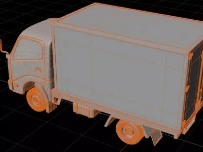 Toyota Dyna 2015 Cargo Truck 3D model