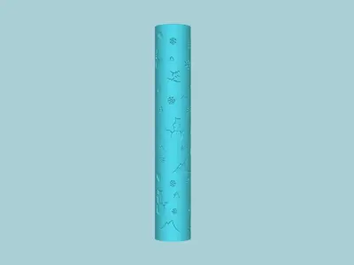 Texture Roll 56 Winter Negative - Fondant Decoration Maker 3D print model