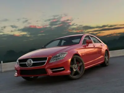 Mercedes Benz CLS CDI 2012 studio 3D model