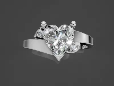 Woman Lux Ring 3D print model