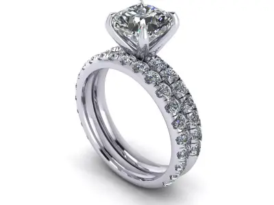 Woman Wedding Ring V2 3D print model
