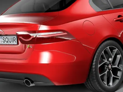 Jaguar XE S 2016 3D model
