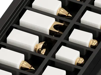 L-OBJET Chess Set 3D model