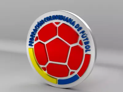 Colombia National Soccer Team Logo 3D model