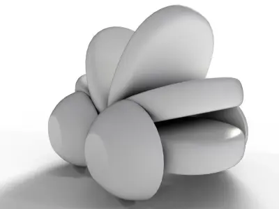 Wooden Car Toy for baby Low-poly 3D model