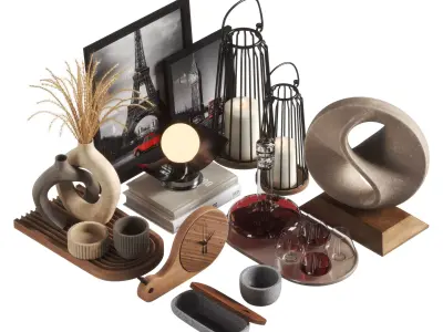 Decorative set 08 3D model