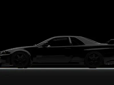Nissan R34 Skyline Skyline twin Turbo 3D model