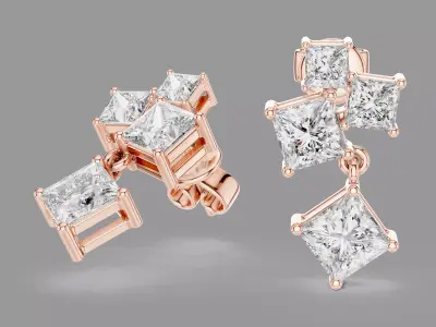 Diamond Drops  3D print model