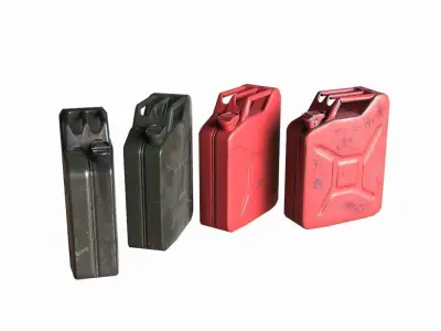Military Jerrycan game ready Low-poly 3D model