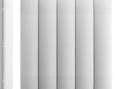 Wall soft panel 01 3D model