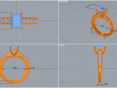 ring code 135 3D print model