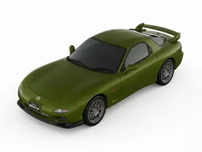 Mazda RX 7 Spirit R 2002 Low-poly 3D model