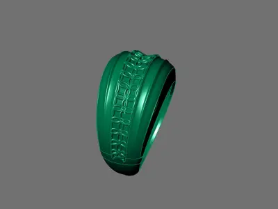 Women Ring Plain Ring Ready STL 3DM Models Womens Rings 3D print model 53