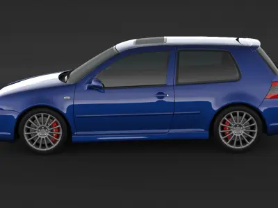 Volkswagen Golf 4 R32  3D model